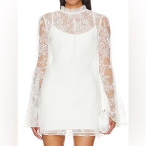 Katie May x Revolve Leilani Dress, Color: Ivory, Size: Small